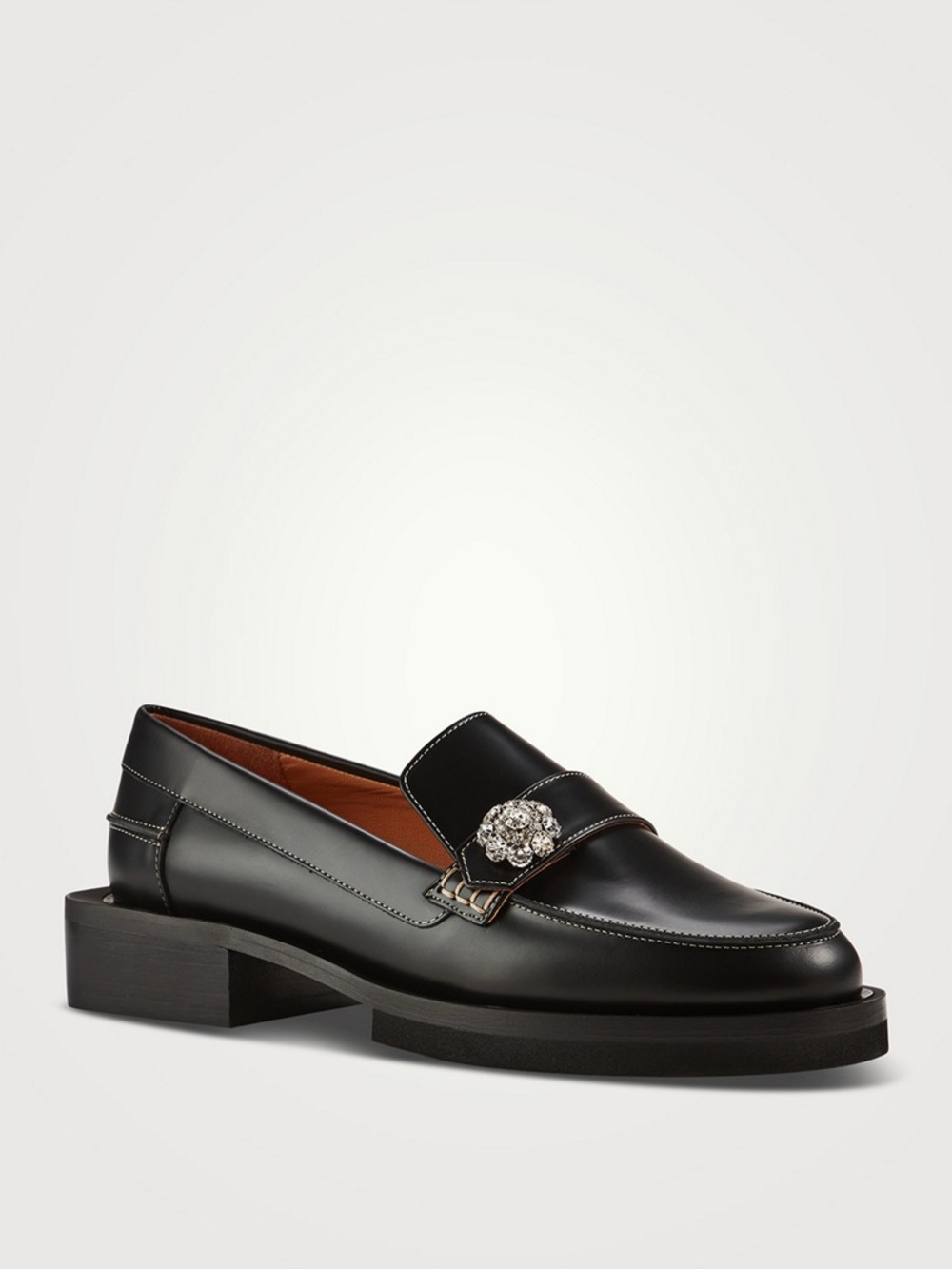 GANNI EMBELLISHED LOAFERS
